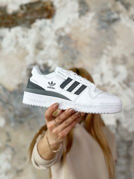 Жіночі кросівки Adidas Forum Low White Grey фото