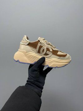 Женские кроссовки D&G Daymaster Sneakers Beige Dolce & Gabbana фото