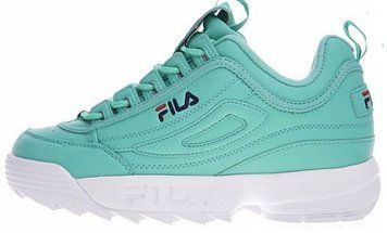 Жіночі кросівки Disruptor II "White/Green" Fila фото