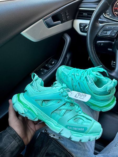 Женские кроссовки Premium Balenciaga Track Tiffany Blue фото