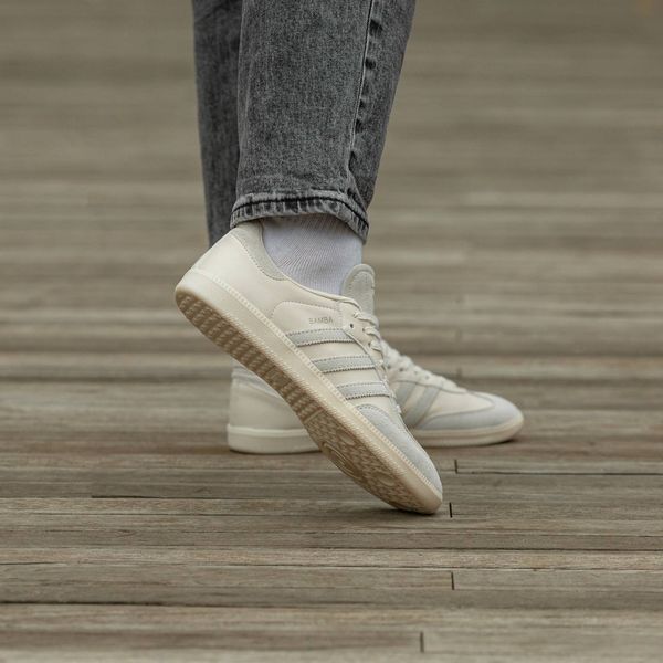 Чоловічі та жіночі кросівки Adidas Samba White Milk фото
