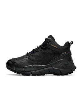 Мужские зимние кроссовки Reebok Zig Kinetica II Edge All Black Fur фото