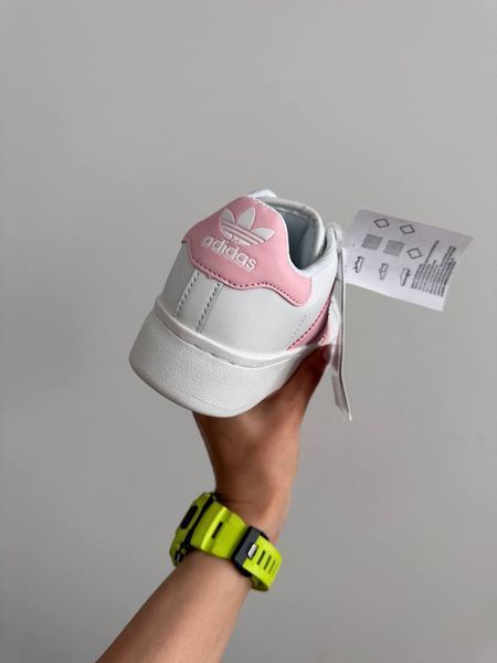 Женские кроссовки Adidas Superstar 2W White Pink фото