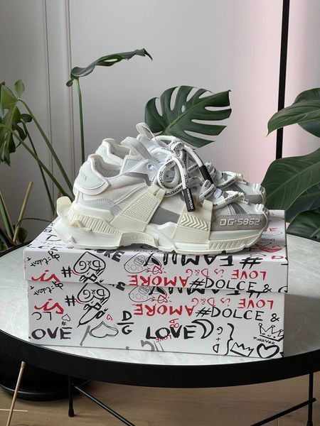 Женские и мужские кроссовки Dolce & Gabbana Space White Premium фото