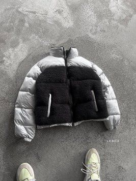 Зимняя куртка барашка White Black фото