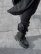 Женские ботинки (натуральная кожа) Prada Boots Zip Pocket Black High PREMIUM re-9795 фото 5