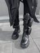 Женские ботинки (натуральная кожа) Prada Boots Zip Pocket Black High PREMIUM re-9795 фото 11
