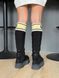 Жіночі зимові ботинки UGG Sweater Letter Boots Black Premium re-11979 фото 6