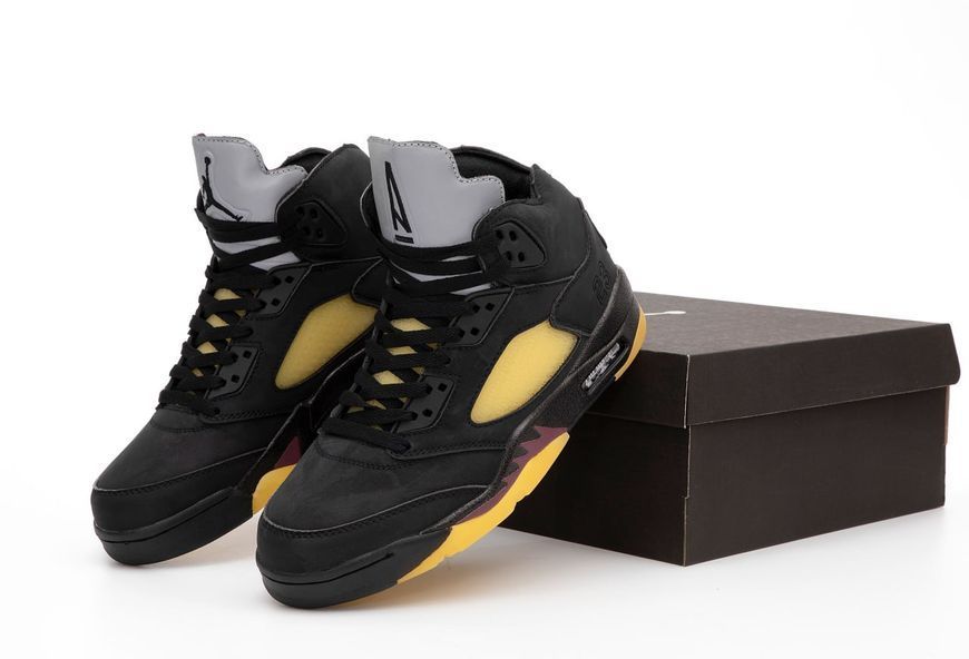 Чоловічі баскетбольні кросівки Nike Air Jordan A Ma Mani&eacute;re X 5 Retro Black FD1330-001 Premium фото
