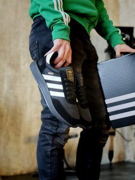Чоловічі та жіночі кросівки Iniki Runner Black All Adidas фото