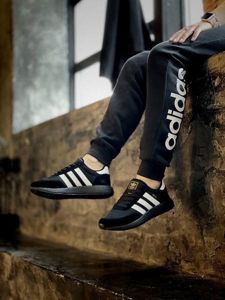 Мужские и женские кроссовки кроссовки Iniki Runner Black All Adidas фото