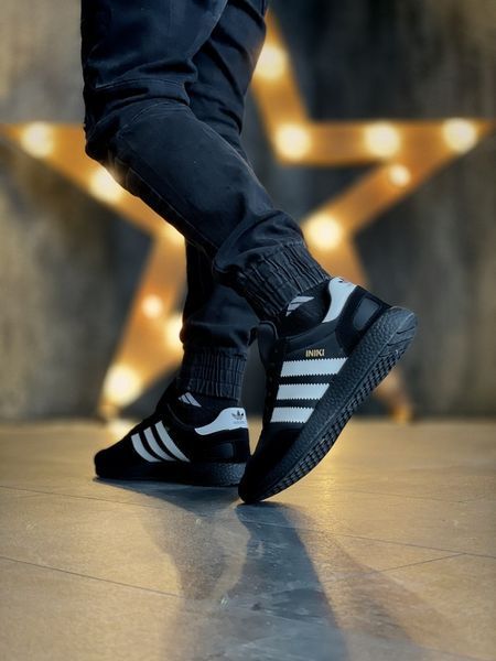 Мужские и женские кроссовки кроссовки Iniki Runner Black All Adidas фото