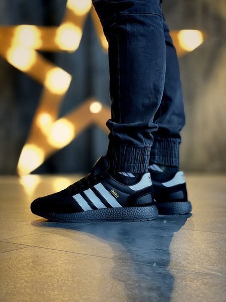 Мужские и женские кроссовки кроссовки Iniki Runner Black All Adidas фото