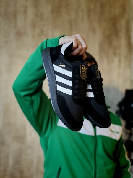 Мужские и женские кроссовки кроссовки Iniki Runner Black All Adidas фото