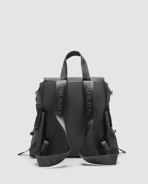 Чоловічий рюкзак Prada Explore Re-Nylon and Leather Backpack Black Premium фото