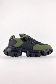 Кросівки жіночі PRADA Cloudbust Black Green фото