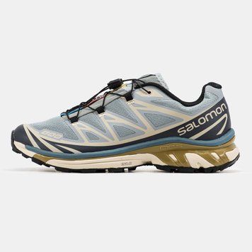 Мужские кроссовки Salomon XT-6 Soft Ground Green Beige фото