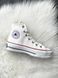 Жіночі високі зимові кеди з хутром All Star High White Fur re-5523 фото 1