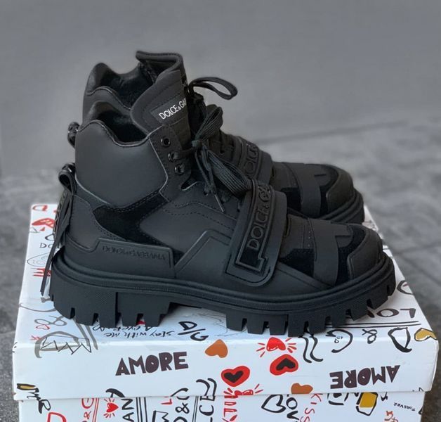 Женские и мужские кроссовки Trekking Boots Shoes Dolce & Gabbana Mixed Material фото