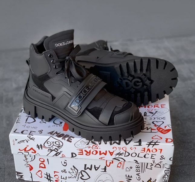 Женские и мужские кроссовки Trekking Boots Shoes Dolce & Gabbana Mixed Material фото