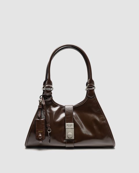 Жіноча сумка Prada Soft Sound Tote Bag in Leather Brown Premium фото