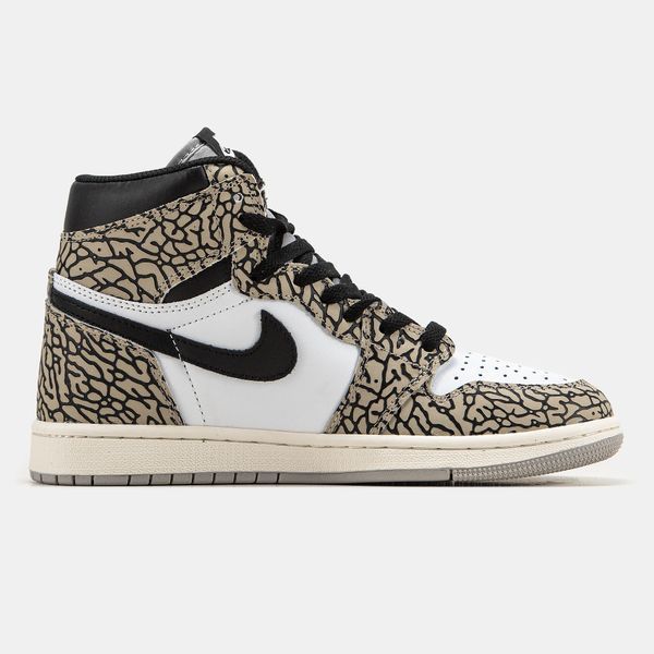 Мужские и женские кроссовки Nike Air Jordan 1 White Cement фото
