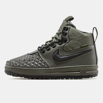 Чоловічі зимові кросівки Nike Lunar Force 1 Duckboot Haki Хутро фото