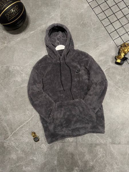 Premium худи Nike Grey (mini logo)🔥 фото