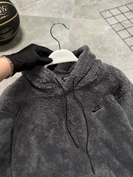 Premium худи Nike Grey (mini logo)🔥 фото