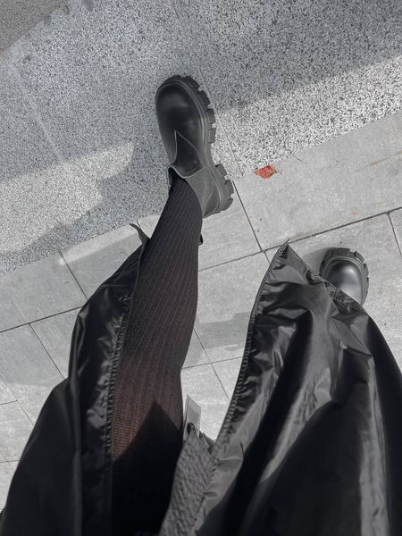 Жіночі ботинки (Натуральна шкіра) Prada Monolith brushed leather Chelsea boots PREMIUM фото