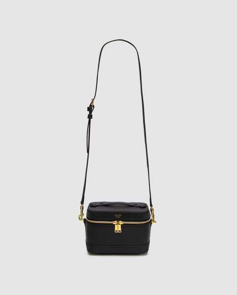Женская сумка Celine Vanity In Smooth Satinated Calfskin Black Premium фото