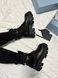 Зимние женские ботинки (натуральная кожа) С МЕХОМ! PRADA Boots Zip Pocket Black Premium re-12446 фото 6