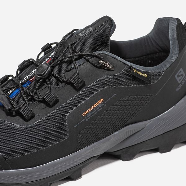 Чоловічі кросівки Salomon Cross Over Gore-Tex Black Orange фото