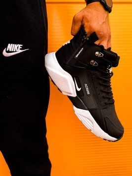 Зимові чоловічі кросівки Nike Huarache Winter Acronym"Black/White" !термопідкладка! фото