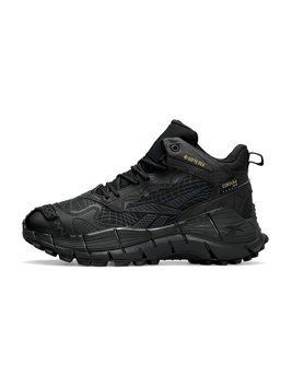Мужские зимние кроссовки Reebok Zig Kinetica II Edge Black Gray White Fur фото