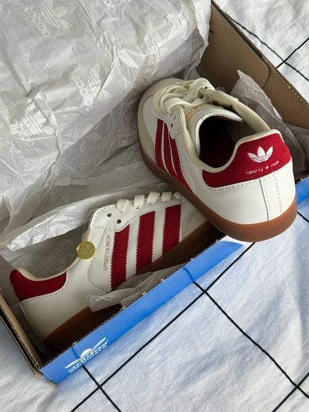 Женские кроссовки Adidas Samba Sporty & Rich Red фото