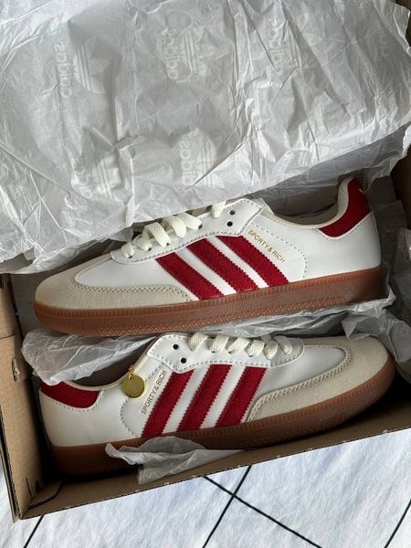 Женские кроссовки Adidas Samba Sporty & Rich Red фото