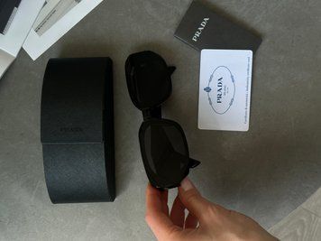 Сонцезахисні окуляри Prada Black/Black PR160S Premium фото