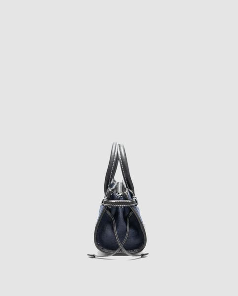 Жіноча сумка Prada Bonnie Mini Handbag Black/Denim Premium фото