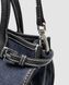 Жіноча сумка Prada Bonnie Mini Handbag Black/Denim Premium re-128882 фото 7