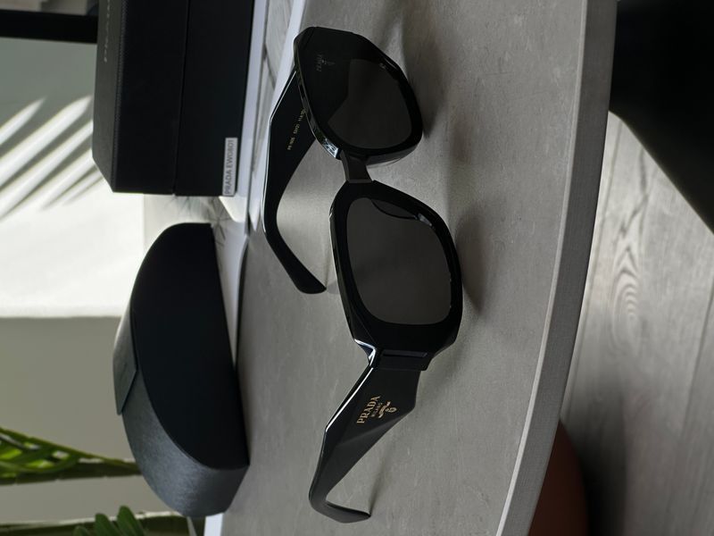 Сонцезахисні окуляри Prada Black/Black PR160S Premium фото