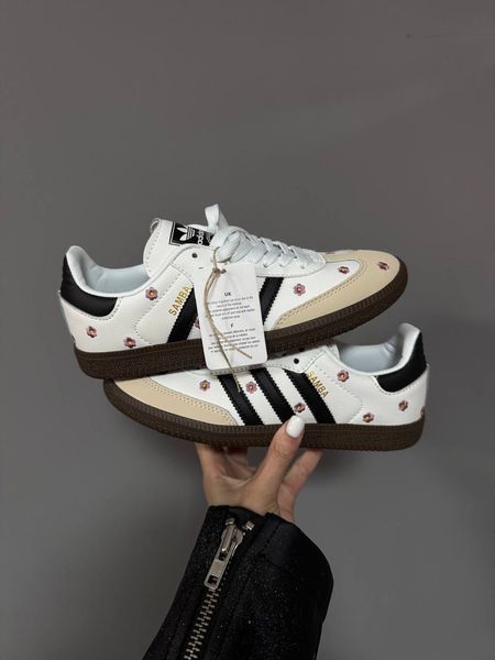 Женские кроссовки Adidas Samba &ldquo;FLORAL WHITE&rdquo; фото