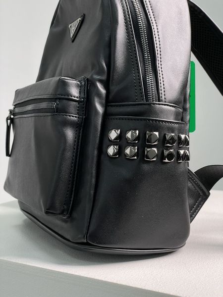 Жіночий рюкзак Prada Saffiano Leather Bag Black Premium фото