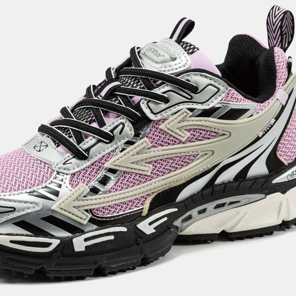 Мужские и женские кроссовки Off-White "Be Right Back" Purple Silver фото