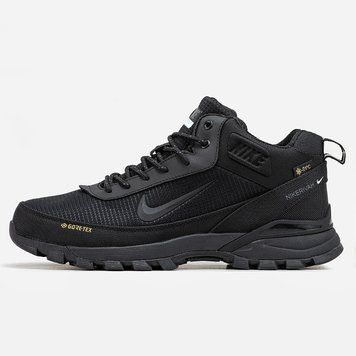 Чоловічі зимові кросівки Nike Rivah Fur Gore-Tex Black фото