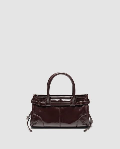 Жіноча сумка Prada Bonnie Mini Handbag Chocolate Premium фото