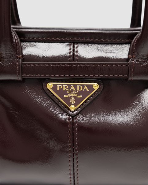 Жіноча сумка Prada Bonnie Mini Handbag Chocolate Premium фото